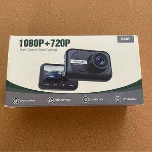 Dual Channel Dash Camera with 1080P + 720P